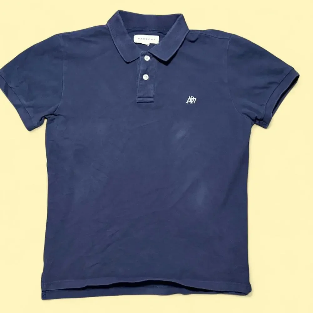 Navy blue aeropostale polo shirt